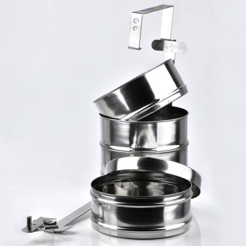 Menażka harcerska obiadowa turystyczna wojskowa stalowa 4-poziomowa 4x1L COOKINI 120941