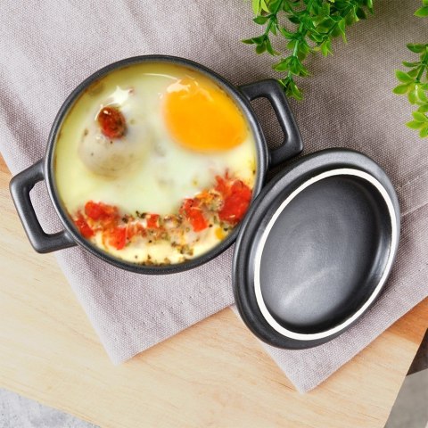 Miseczka do zapiekania pieczenia kokilka porcelanowa z pokrywką 150ml HIT 279912