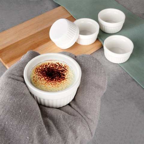 Miseczki do zapiekania kokilki porcelanowe do sosów piekarnika białe 7cm 5-ele EXCELLENT HOUSEWARE 279008
