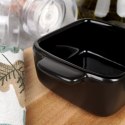 Naczynie żaroodporne ceramiczne czarne kwadratowe małe 10x7x3.5cm 80ml VILDE 279905