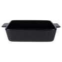 Naczynie żaroodporne ceramiczne czarne prostokątne duże 27.5x19x6cm 1.5L VILDE 279908