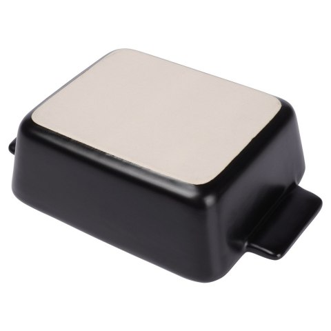 Naczynie żaroodporne ceramiczne czarne prostokątne małe 17.5x11.5x5cm 400ml VILDE 279906