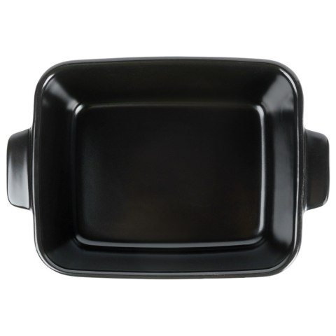 Naczynie żaroodporne do pieczenia ceramiczne czarne prostokątne 350ml VILDE 279013