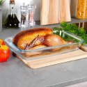 Naczynie żaroodporne szklane do piekarnika zapiekania 34.5x20.5x5cm 2.2L VILDE 259611