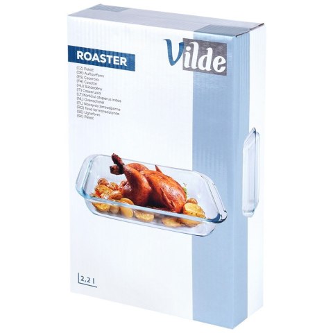 Naczynie żaroodporne szklane do piekarnika zapiekania 34.5x20.5x5cm 2.2L VILDE 259611