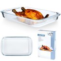 Naczynie żaroodporne szklane do piekarnika zapiekania 39.5x24x5cm 3L VILDE 259612