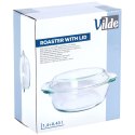 Naczynie żaroodporne z pokrywką szklane do zapiekania 1.4L + 430ml VILDE 259601