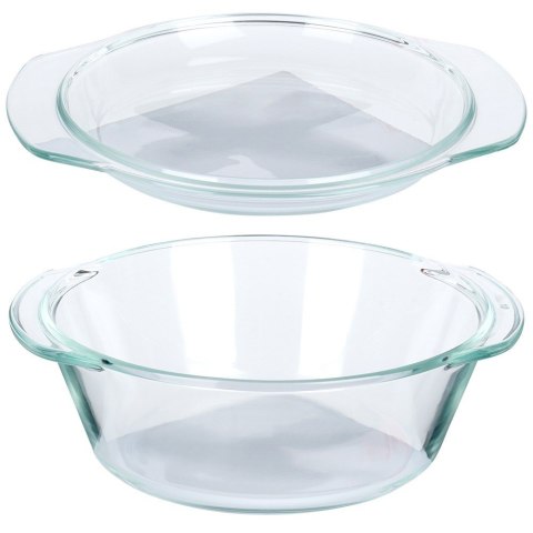 Naczynie żaroodporne z pokrywką szklane do zapiekania 1L + 270ml VILDE 259600