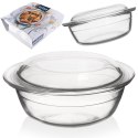 Naczynie żaroodporne z pokrywką szklane do zapiekania 24x20x10cm 1.5L ORION 127032