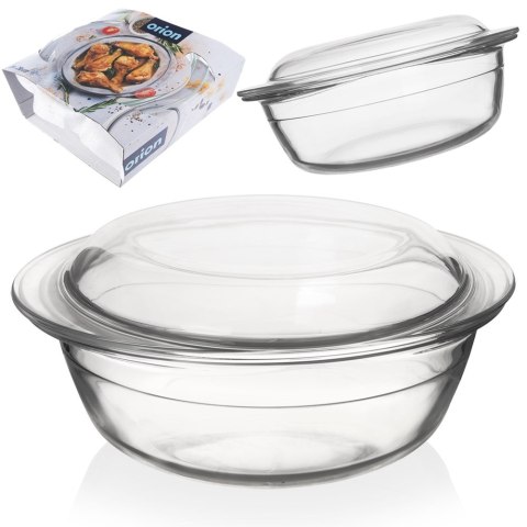 Naczynie żaroodporne z pokrywką szklane do zapiekania 24x20x10cm 1.5L ORION 127032