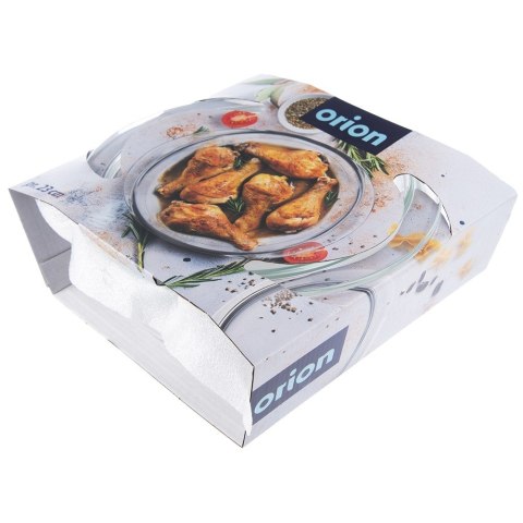 Naczynie żaroodporne z pokrywką szklane do zapiekania 27x23x11.5cm 2.2L ORION 127033
