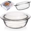 Naczynie żaroodporne z pokrywką szklane do zapiekania 27x23x11.5cm 2.2L ORION 127033