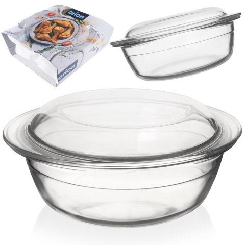 Naczynie żaroodporne z pokrywką szklane do zapiekania 27x23x11.5cm 2.2L ORION 127033
