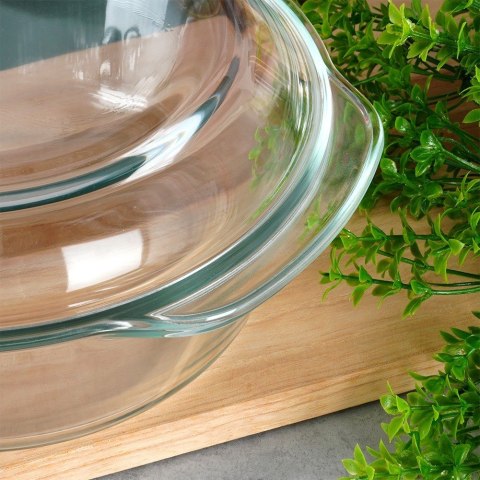 Naczynie żaroodporne z pokrywką szklane do zapiekania 2L + 750ml VILDE 259602