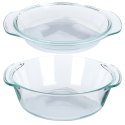 Naczynie żaroodporne z pokrywką szklane do zapiekania 2L + 750ml VILDE 259602