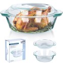 Naczynie żaroodporne z pokrywką szklane do zapiekania 2L + 750ml VILDE 259602