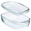 Naczynie żaroodporne z pokrywką szklane do zapiekania 3+1.5L VILDE 259603