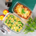 Naczynie żaroodporne z pokrywką szklane do zapiekania 3+1.5L VILDE 259603