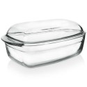 Naczynie żaroodporne z pokrywką szklane do zapiekania 32.5x19x13cm 2.9L ORION 127035