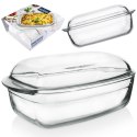 Naczynie żaroodporne z pokrywką szklane do zapiekania 32.5x19x13cm 2.9L ORION 127035