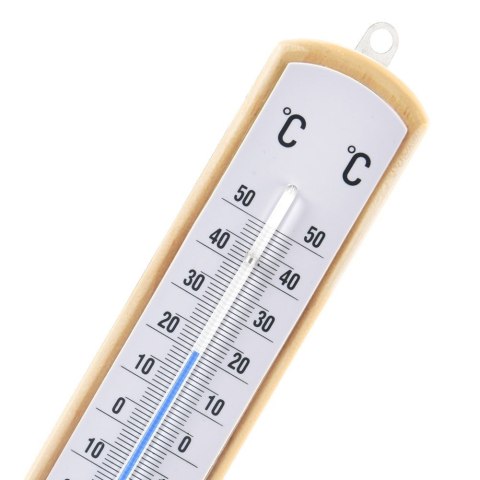 Termometr analogowy uniwersalny drewniany zewnętrzny wewnętrzny 21cm ORION 830228
