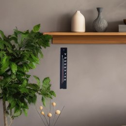 Termometr analogowy zewnętrzny i wewnętrzny drewniany czarny 20cm ORION 830227