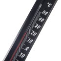 Termometr analogowy zewnętrzny i wewnętrzny drewniany czarny 20cm ORION 830227