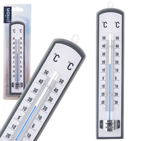 Termometr drewniany zewnętrzny i wewnętrzny do pokoju analog 21cm ORION 830229