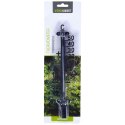 Termometr duży zewnętrzny i wewnętrzny analogowy czarny 25cm PROGARDEN 569666