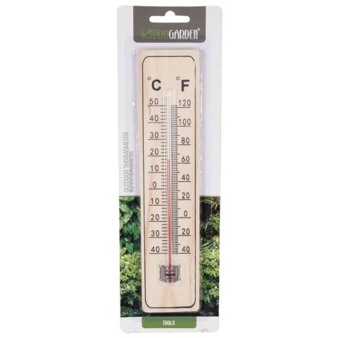 Termometr zewnętrzny i wewnętrzny analogowy wieszany MDF 22cm PROGARDEN 569289