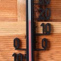 Termometr zewnętrzny i wewnętrzny do ogrodu duży czarny 27cm VILDE 569960