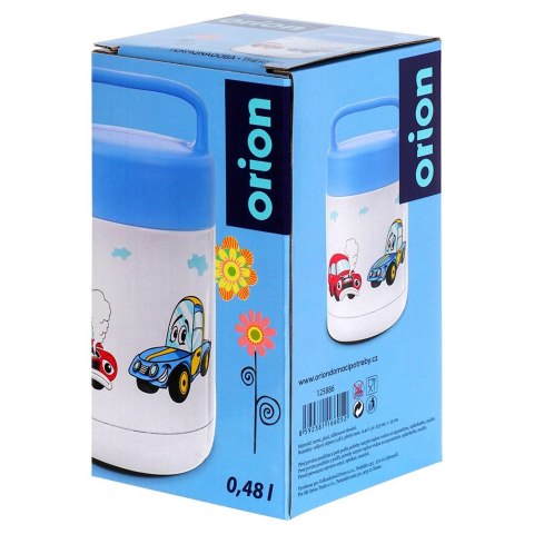 Termos obiadowy stalowy na obiad dla dzieci AUTO 450 ml ORION 125886