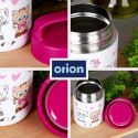 Termos obiadowy stalowy na obiad dla dzieci KOTEK 450 ml ORION 128506