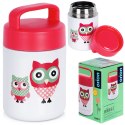 Termos obiadowy stalowy na obiad dla dzieci SOWA 450 ml ORION 125885