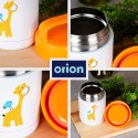 Termos obiadowy stalowy na obiad dla dzieci ŻYRAFA 450 ml ORION 125884