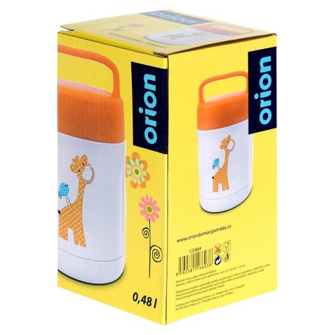 Termos obiadowy stalowy na obiad dla dzieci ŻYRAFA 450 ml ORION 125884