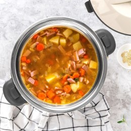 Termos obiadowy stalowy termomisa na zupę lody duży kremowy TERMO 3,5L ORION 128523