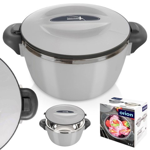 Termos obiadowy stalowy termomisa na zupę lody szary TERMO 900 ml ORION 128520