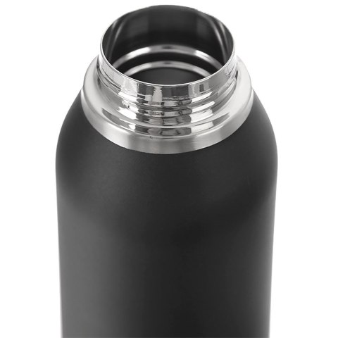 Termos stalowy czarny próżniowy butelka termiczna 580 ml ORION 830636