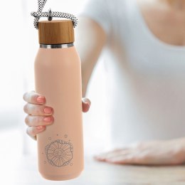 Termos stalowy różowy próżniowy butelka termiczna 580 ml ORION 830637