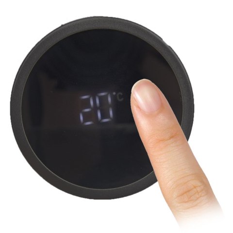 Termos z termometrem inteligentny stalowy czarny 450 ml ORION 128502