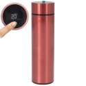 Termos z termometrem inteligentny stalowy czerwony 450 ml ORION 128500