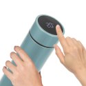 Termos z termometrem inteligentny stalowy niebieski 450 ml ORION 128501