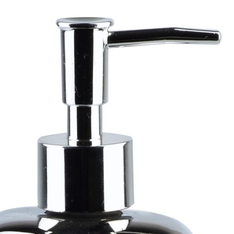 Dozownik ceramiczny do mydła płynu do naczyń na mydło srebrny twarz VILDE 530724