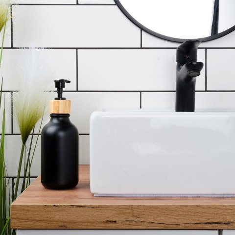 Dozownik do mydła płynu do naczyń na mydło czarny 300ml VILDE 569963
