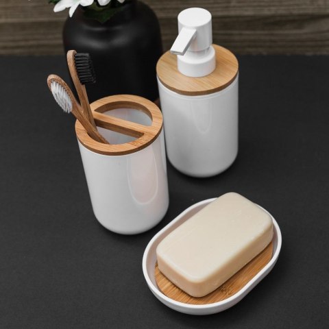 Dozownik do mydła płynu do naczyń zlewozmywaka na mydło biały 280ml BATHROOM SOLUTIONS 530711