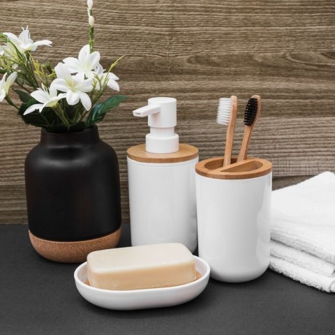 Dozownik do mydła płynu do naczyń zlewozmywaka na mydło biały 280ml BATHROOM SOLUTIONS 530711