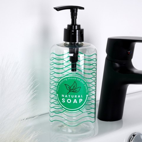 Dozownik do mydła płynu do naczyń zlewozmywaka na mydło w płynie 500ml VILDE 569923-W3