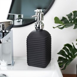 Dozownik do mydła płynu do naczyń zlewozmywaka szklany czarny 450ml VILDE 569396