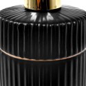 Dozownik do mydła płynu naczyń na mydło ceramiczny czarny GOLD 400ml VILDE 569346-C
